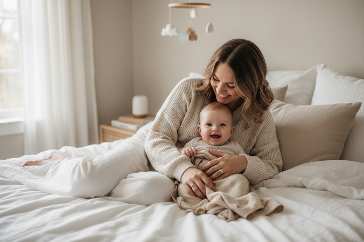 Mother and Baby Banner